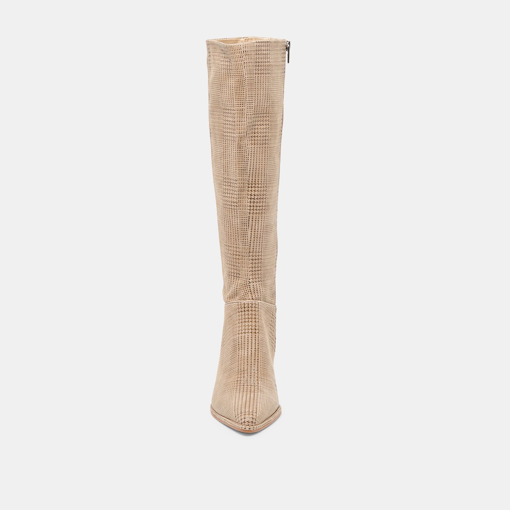 Dolce Vita Aldy Herringbone Printed Suede Boots