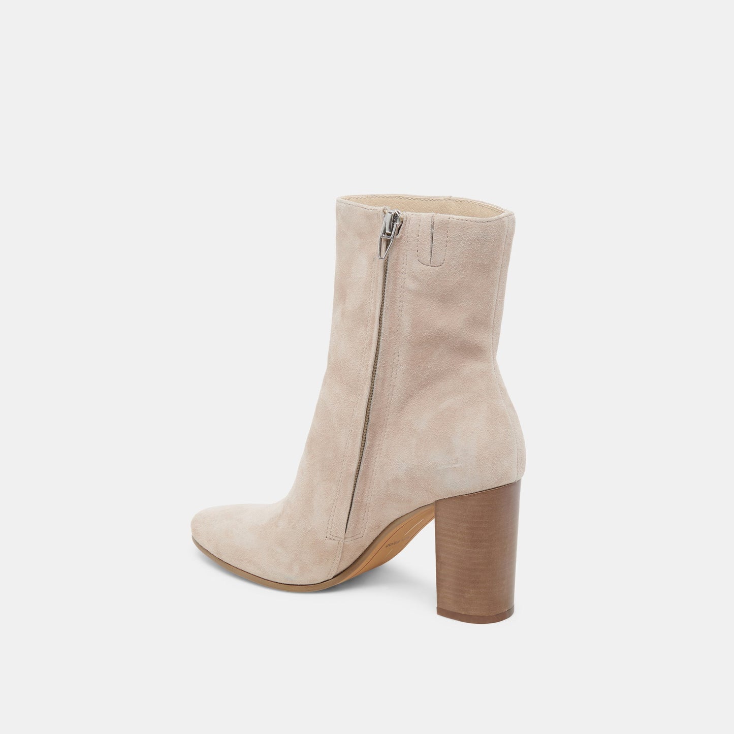 Dolce Vita Suzy Wide Taupe Suede Booties