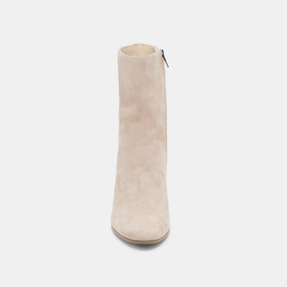 Dolce Vita Suzy Wide Taupe Suede Booties