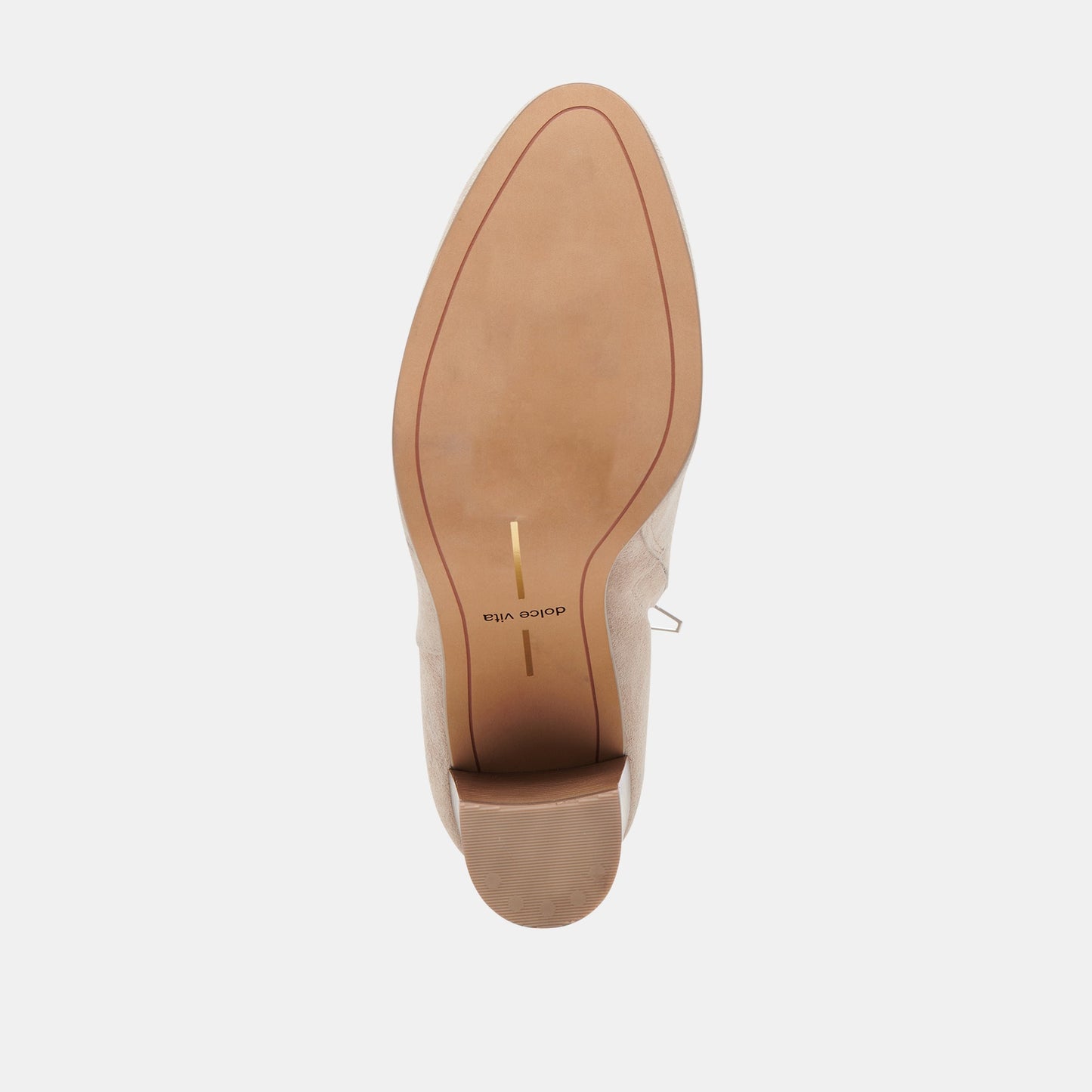 Dolce Vita Suzy Wide Taupe Suede Booties