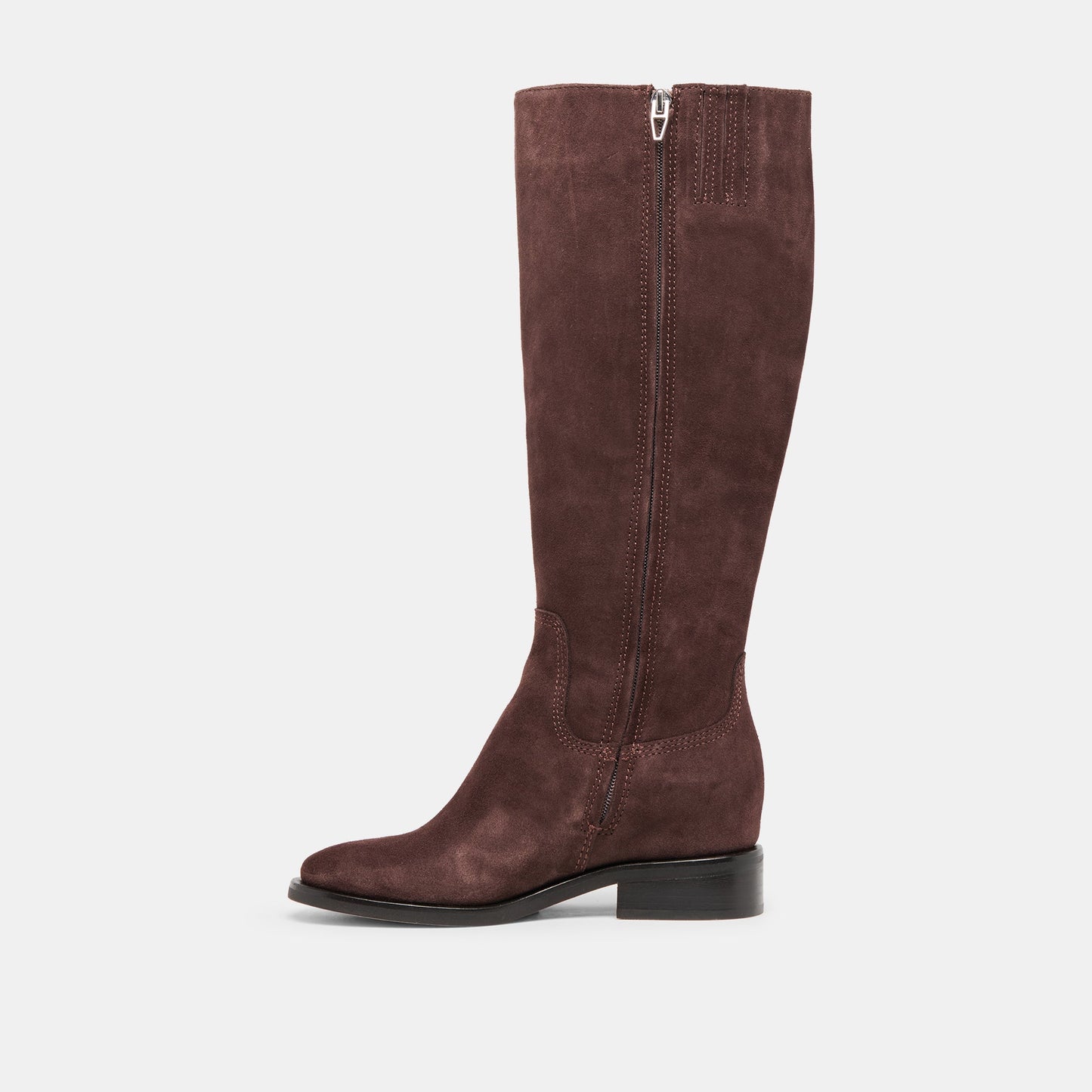 Dolce Vita Kilian H2O Waterproof Mahogany Suede Wide Calf Boots
