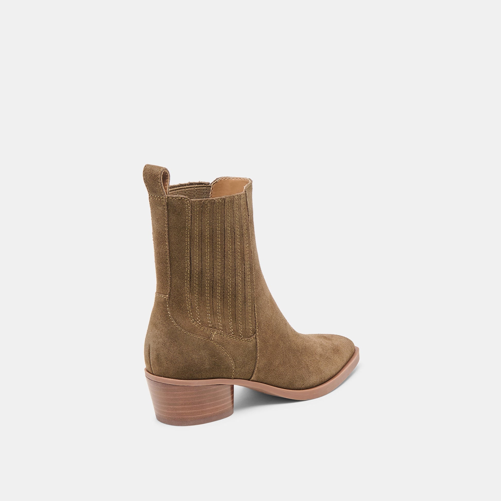 Dolce Vita Faint H2O Waterproof Olive Suede Booties