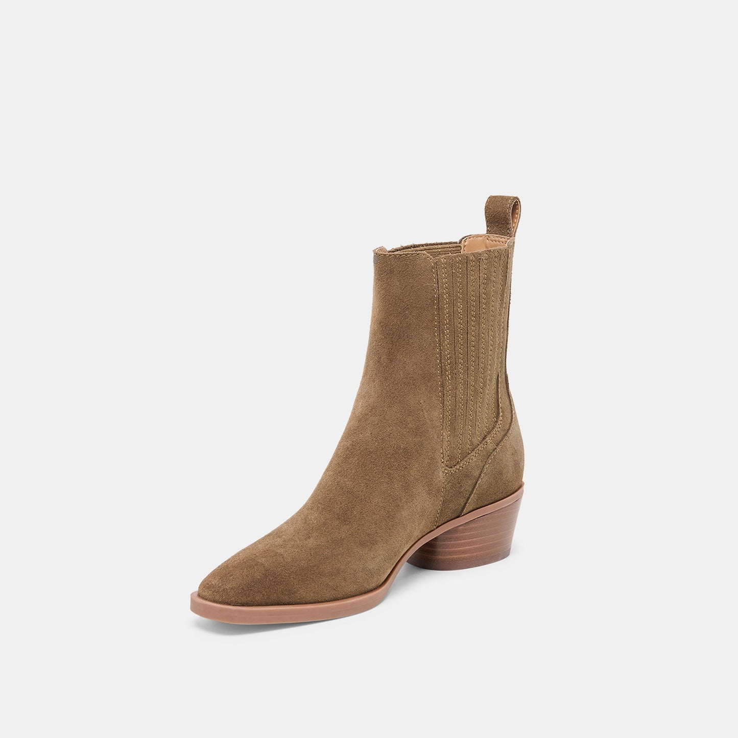 Dolce Vita Faint H2O Waterproof Olive Suede Booties