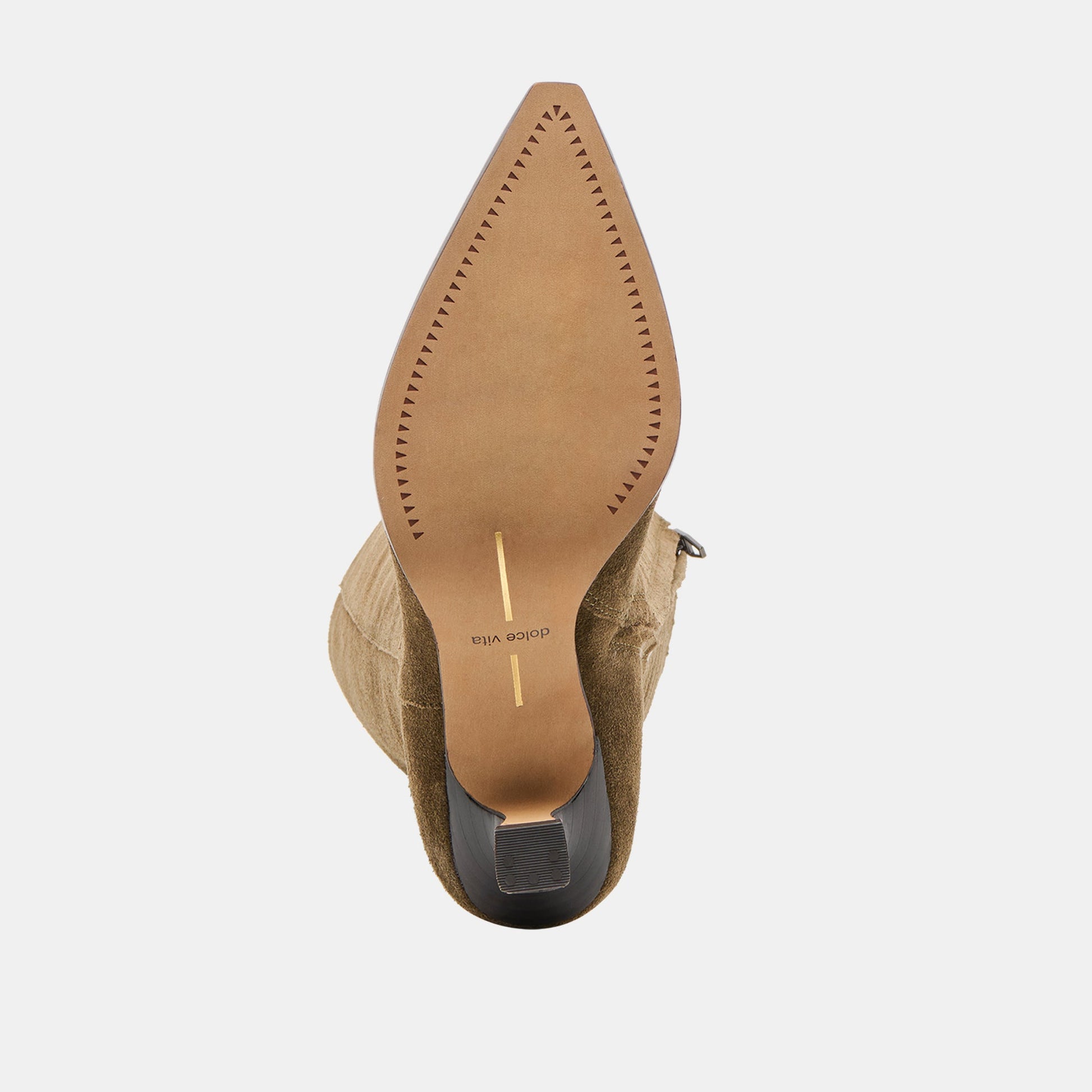 Dolce Vita Auggie Olive Suede Wide Calf Boots