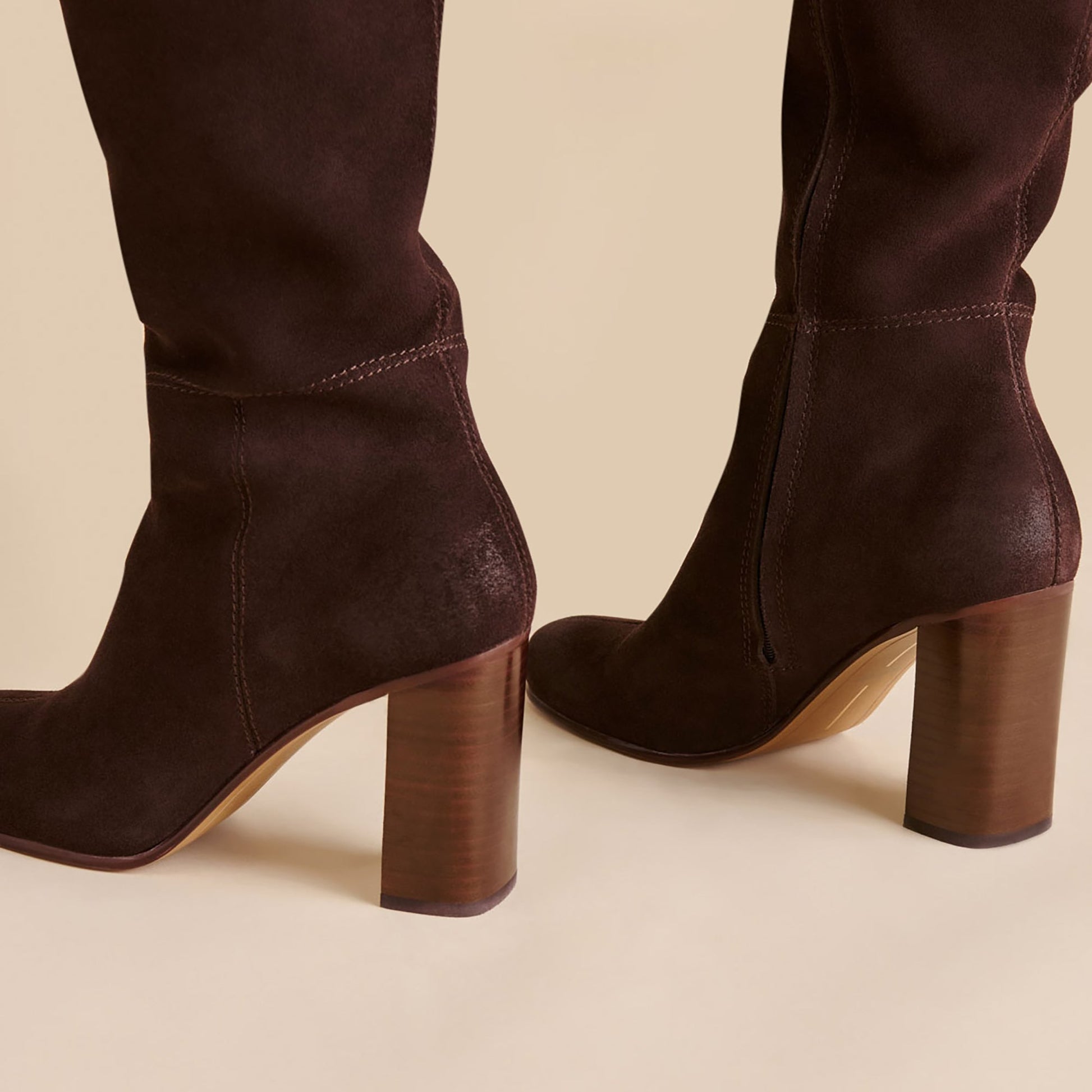 Dolce Vita Hudsin Wide Calf Mahogany Suede Boots