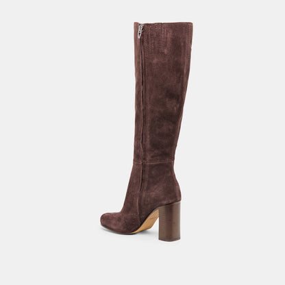 Dolce Vita Hudsin Wide Calf Mahogany Suede Boots