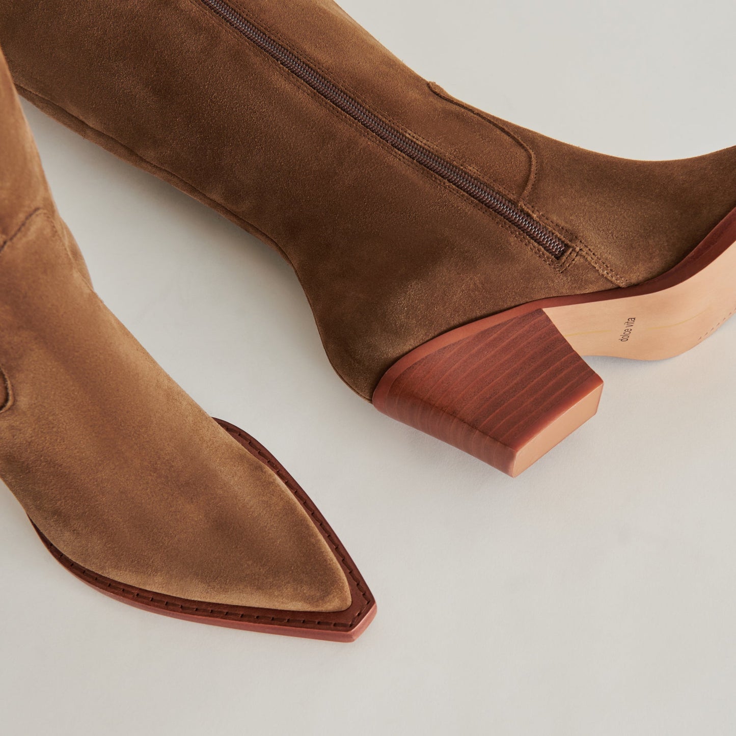 Dolce Vita Raj Boots in Brown Suede