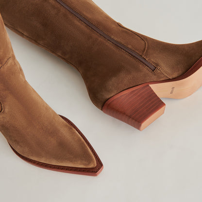 Dolce Vita Raj Boots in Brown Suede
