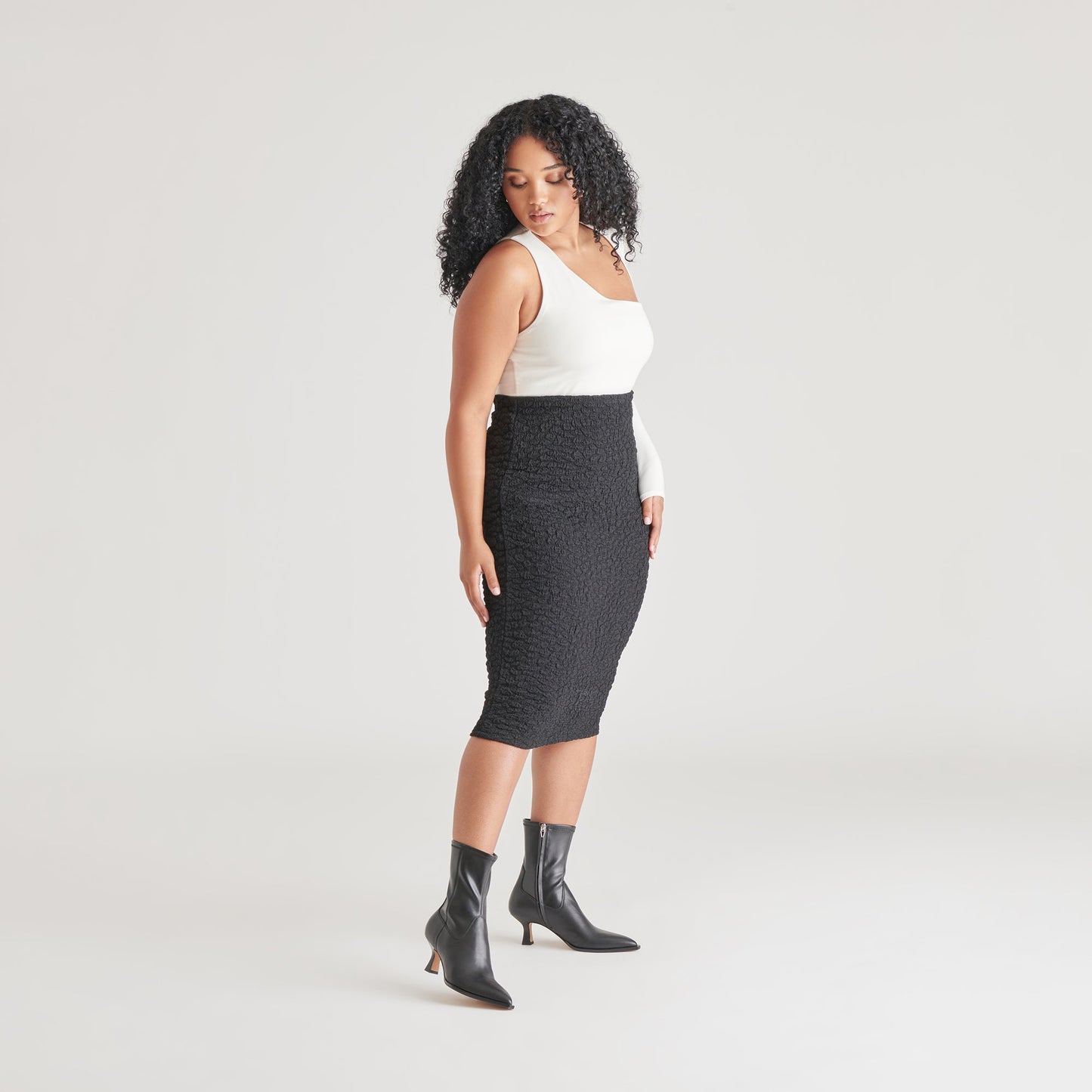 Dolce Vita ARYA WIDE CALF BOOTS BLACK LEATHER