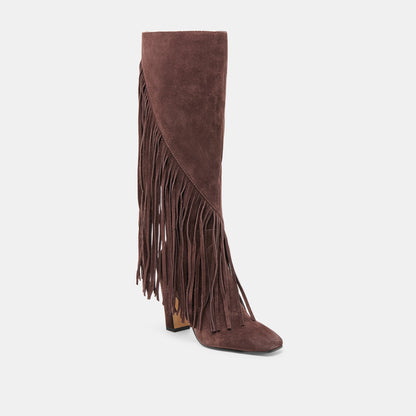 Dolce Vita Giano Mahogany Suede Boots