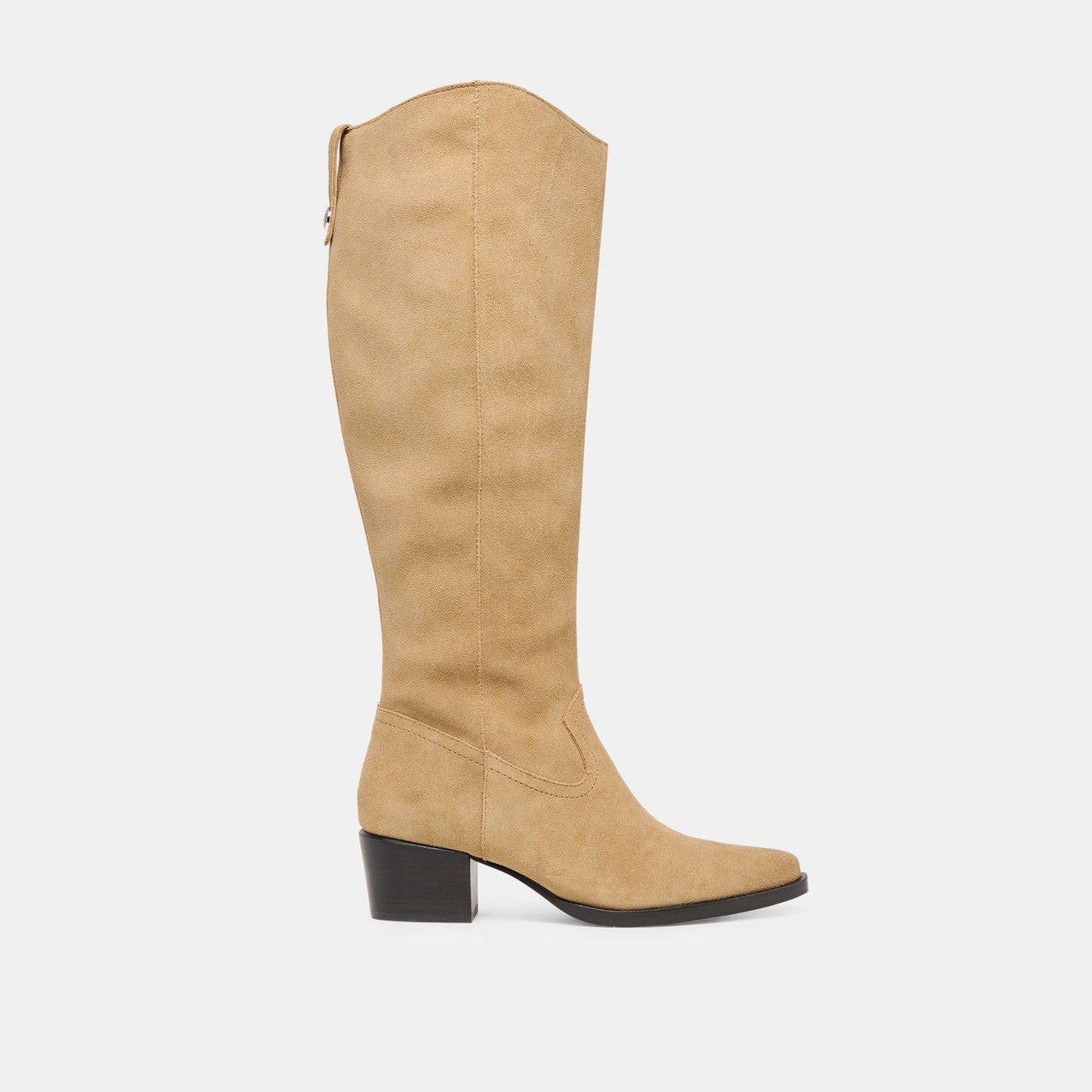 Dolce Vita Virona H2O Waterproof Dk Taupe Suede Wide Calf Boots