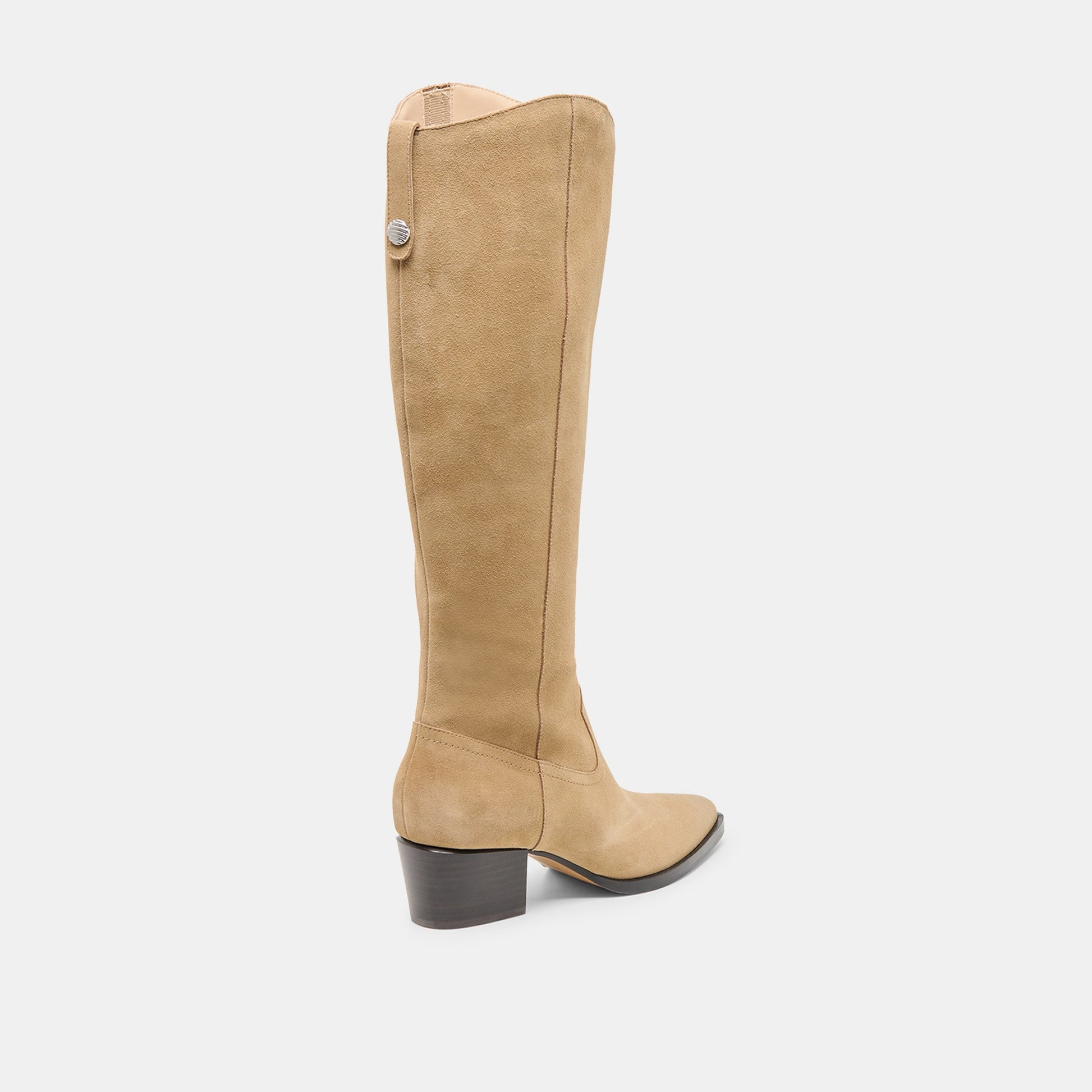 Dolce Vita Virona H2O Waterproof Dk Taupe Suede Extra Wide Calf Boots