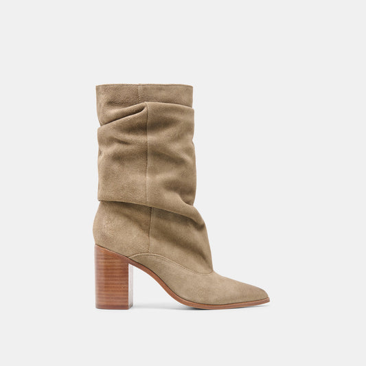 Dolce Vita Talina Olive Suede Boots