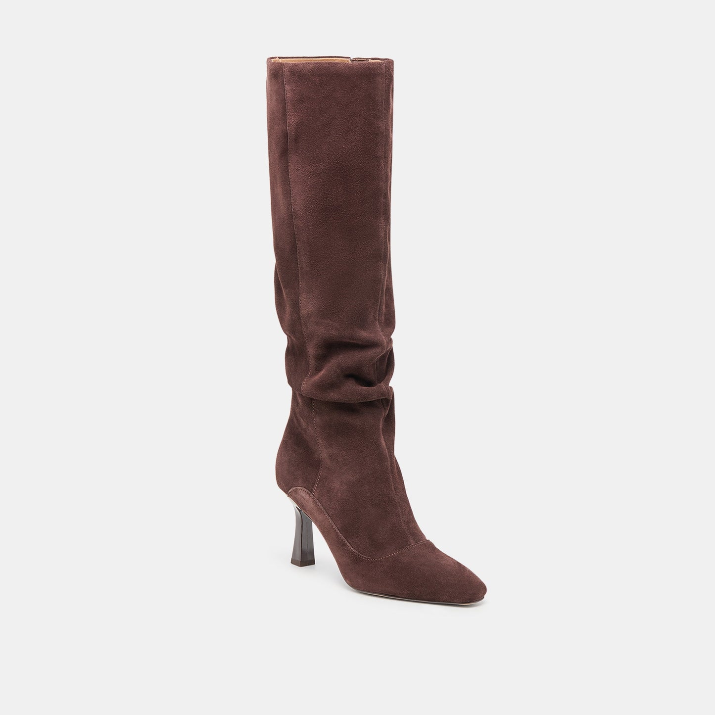 Dolce Vita Lousa Mahogany Suede Wide Calf Boots