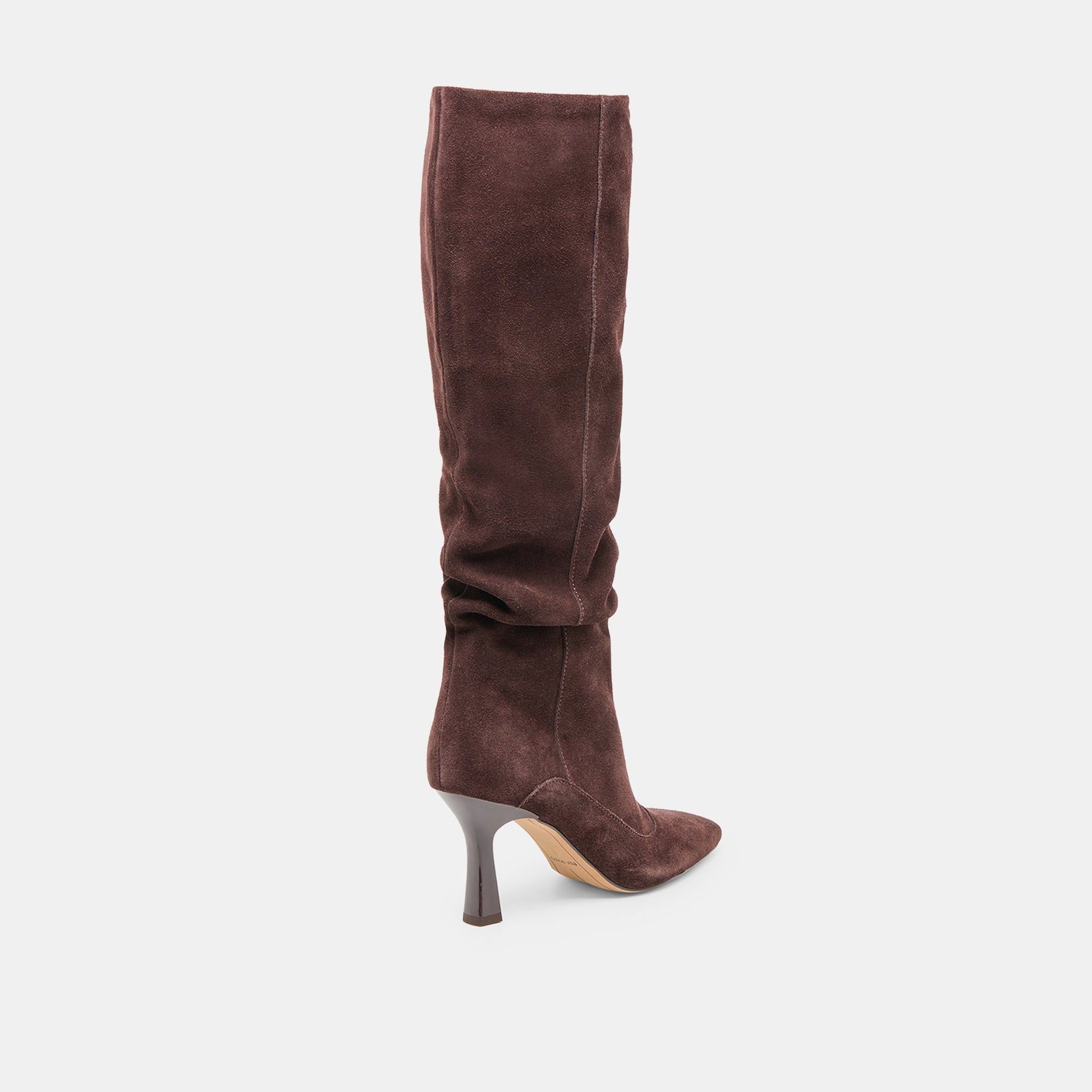 Dolce Vita Lousa Mahogany Suede Wide Calf Boots