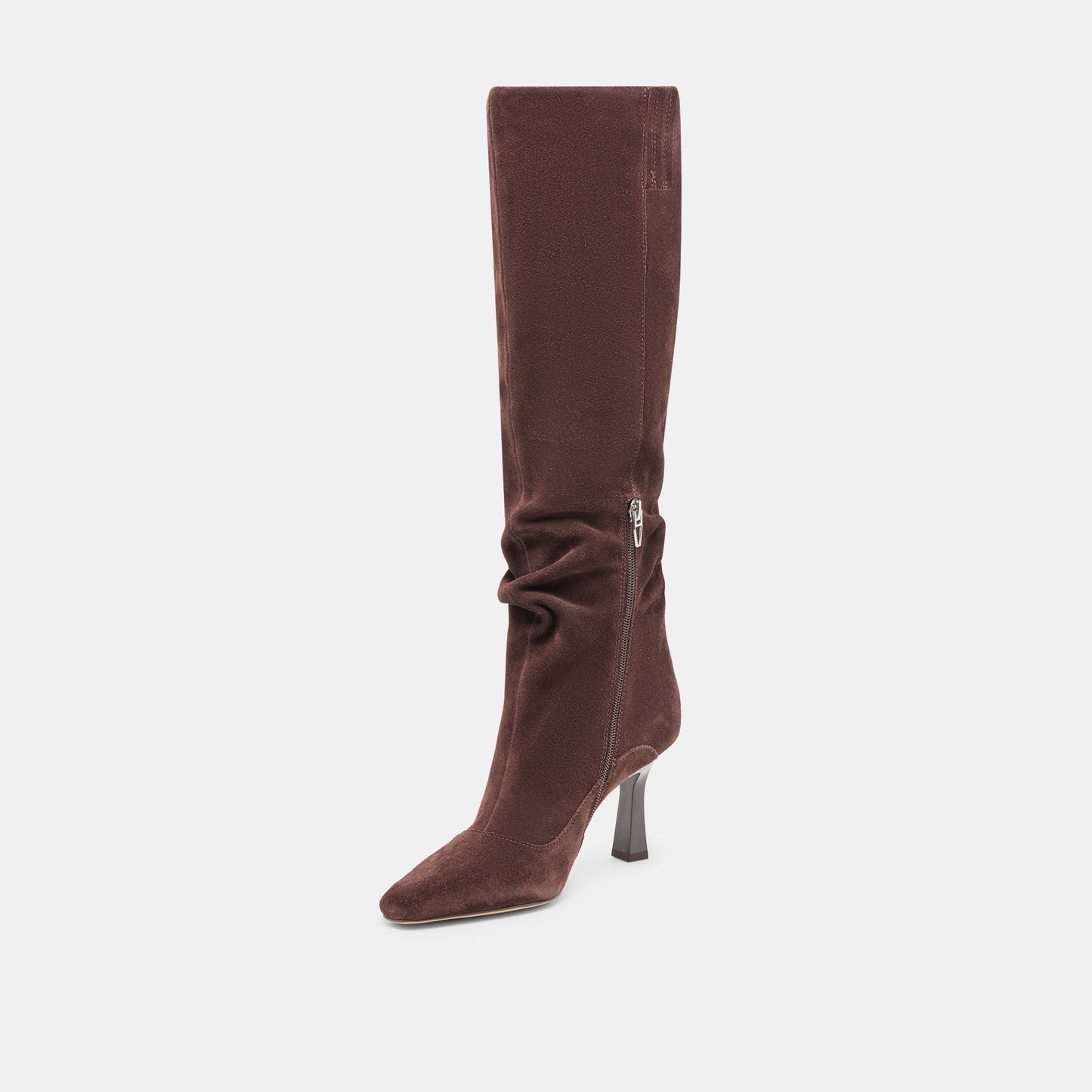 Dolce Vita Lousa Mahogany Suede Wide Calf Boots