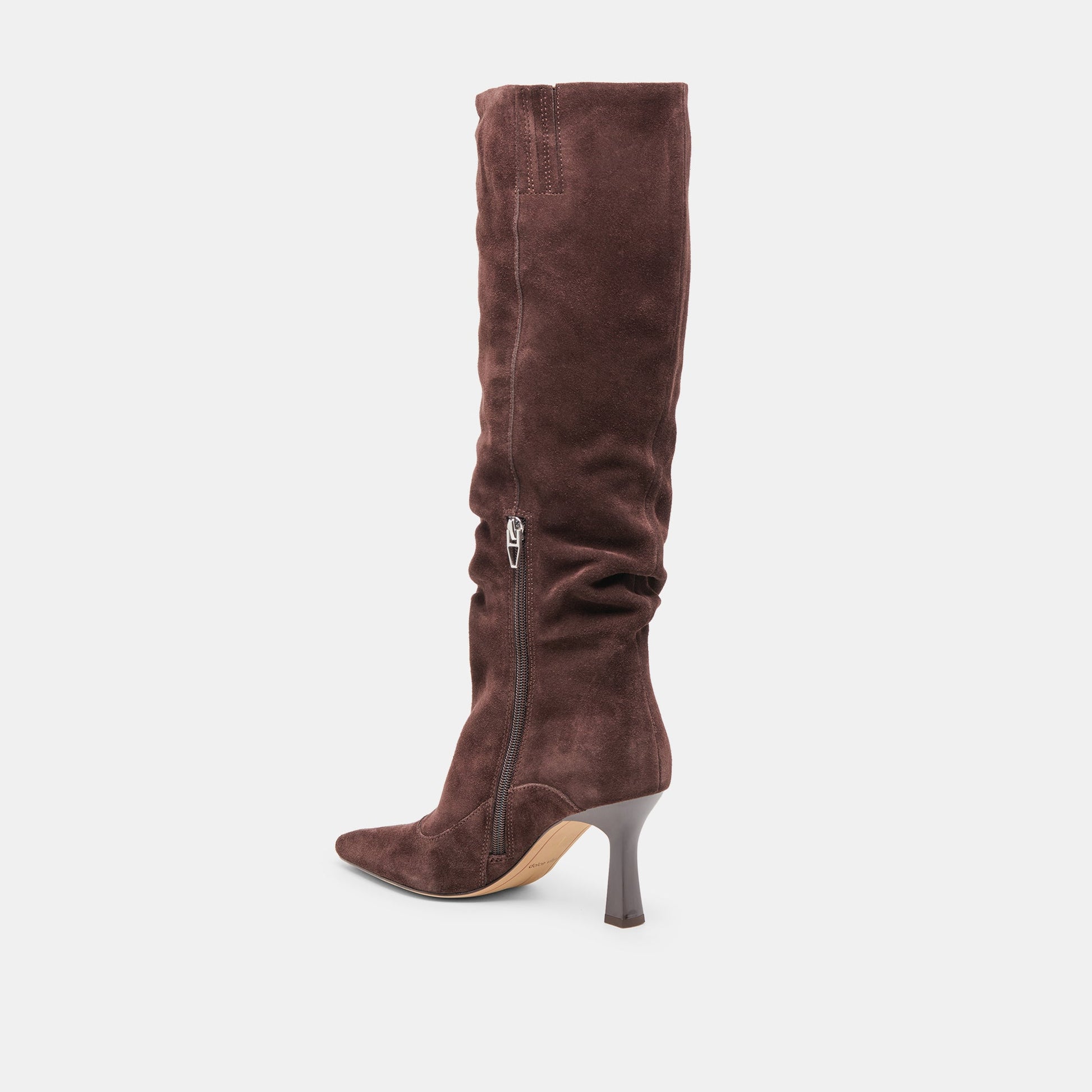 Dolce Vita Lousa Mahogany Suede Wide Calf Boots
