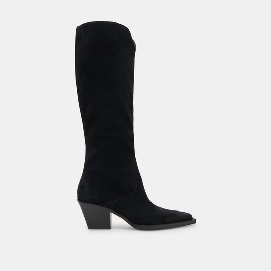 Dolce Vita Raj Boots in Onyx Suede