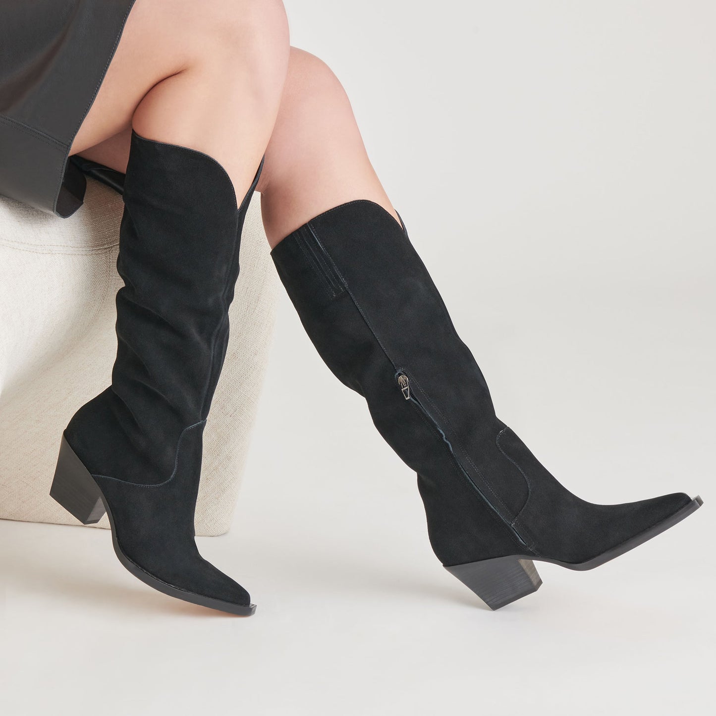 Dolce Vita Raj Boots in Onyx Suede