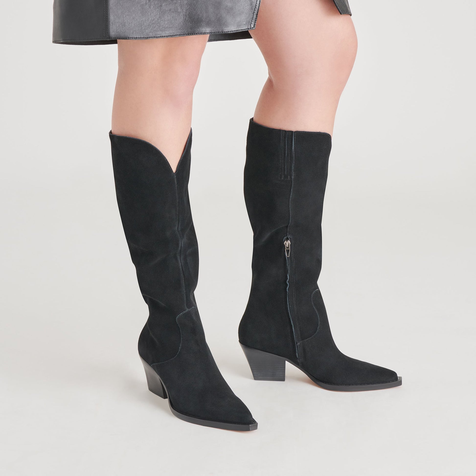 Dolce Vita Raj Boots in Onyx Suede