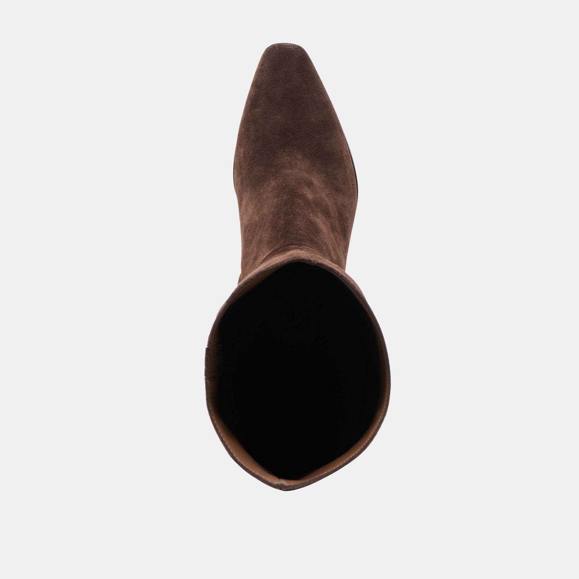 Dolce Vita Emmi Dk Brown Suede Wide Calf Boots
