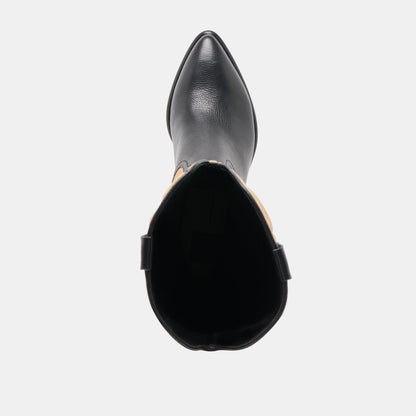 Dolce Vita Mirla Black Multi Leather Boots
