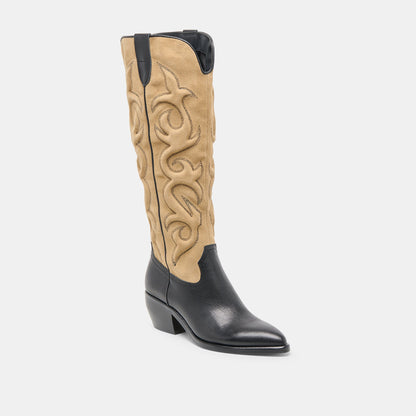 Dolce Vita Mirla Black Multi Leather Boots