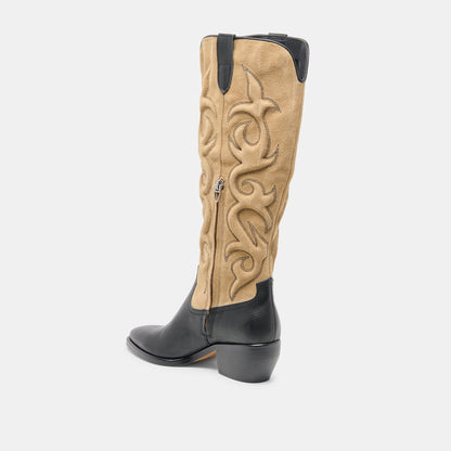 Dolce Vita Mirla Black Multi Leather Boots