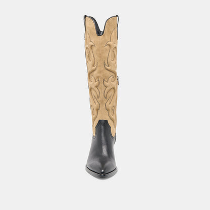 Dolce Vita Mirla Black Multi Leather Boots