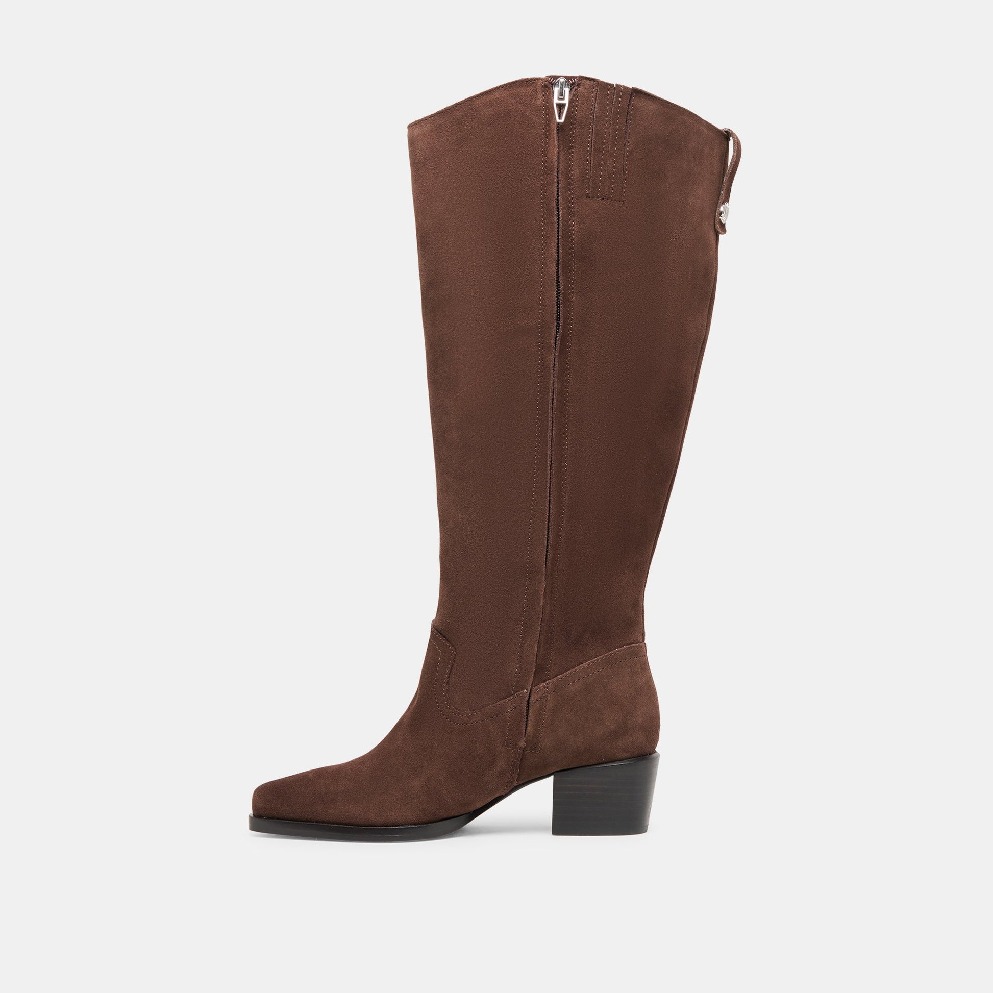 Dolce Vita Virona H2O Waterproof Dk Brown Suede Extra Wide Calf Boots