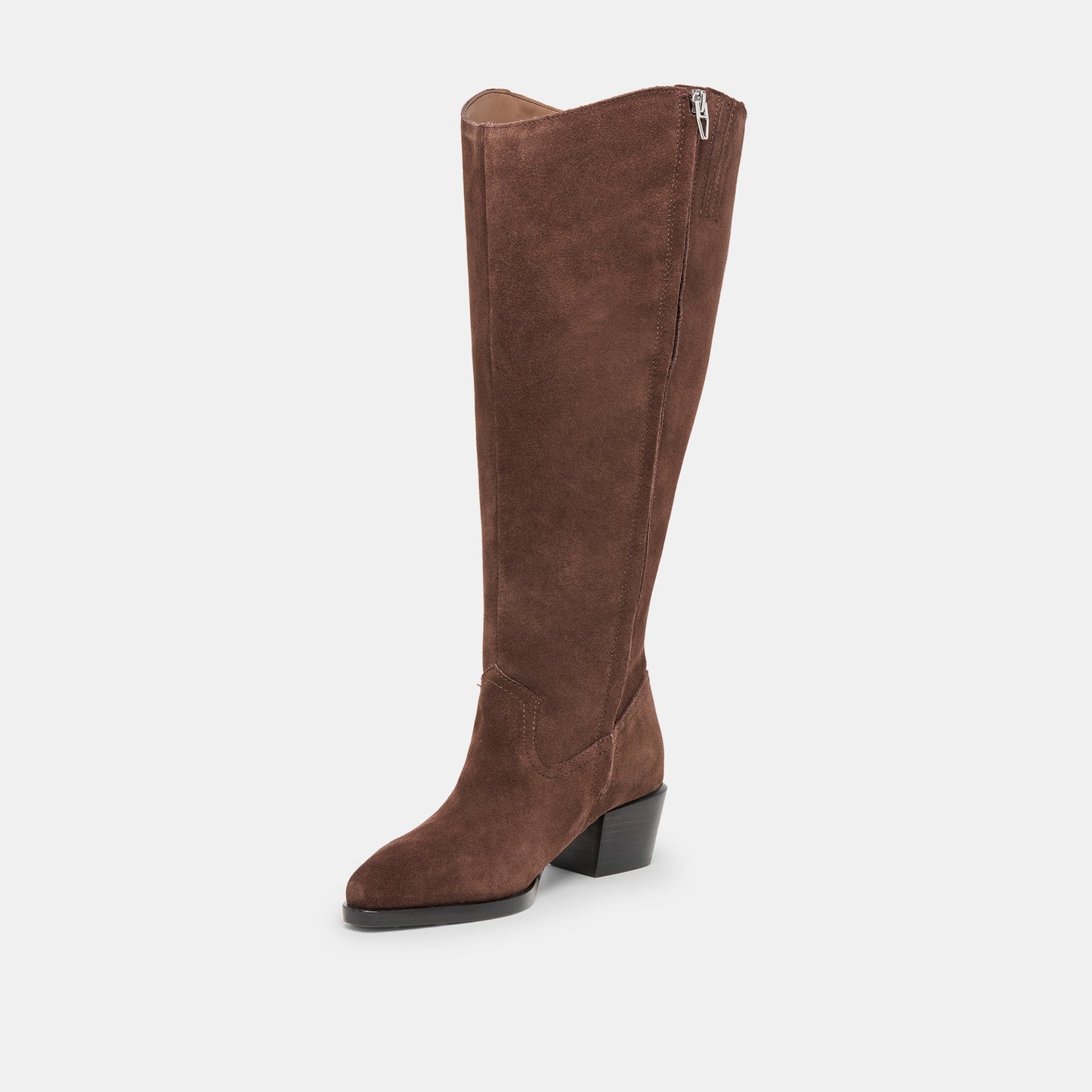 Dolce Vita Virona H2O Waterproof Dk Brown Suede Extra Wide Calf Boots
