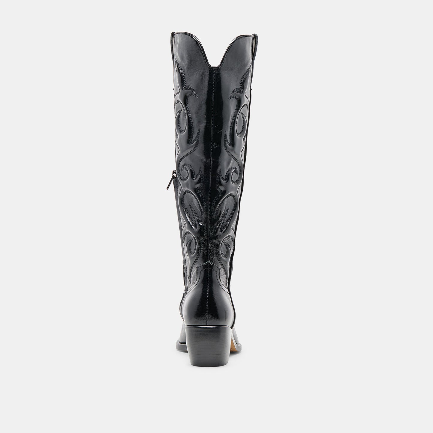 Dolce Vita Mirla Black Leather Extra Wide Calf Boots
