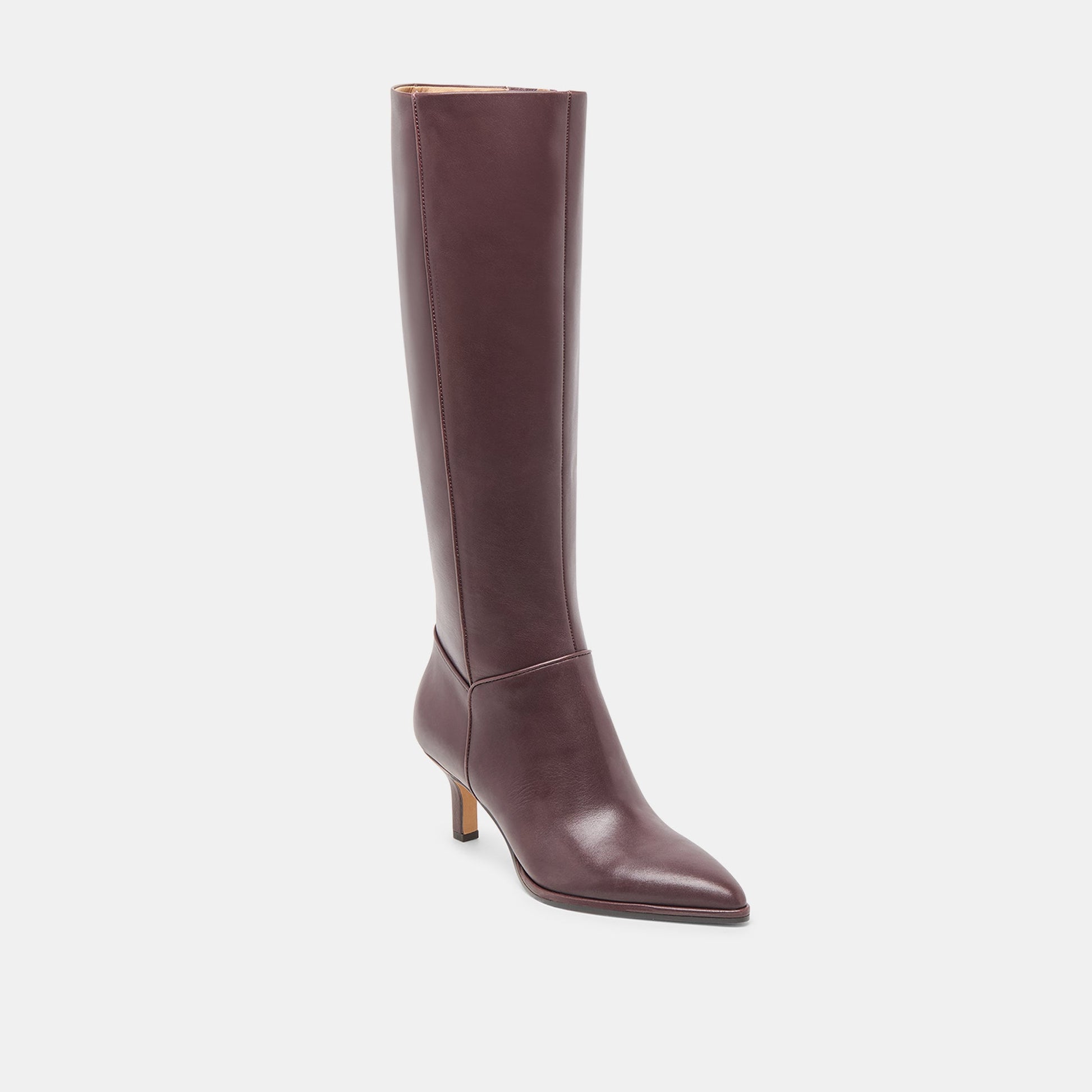 Dolce Vita Aldy Mulberry Leather Wide Calf Boots
