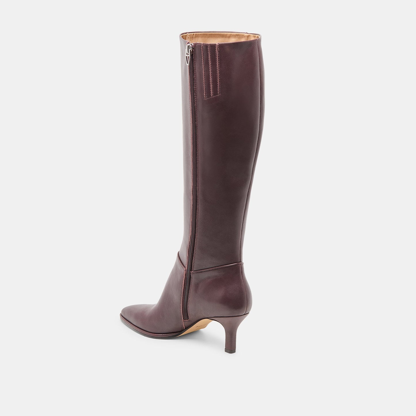 Dolce Vita Aldy Mulberry Leather Wide Calf Boots
