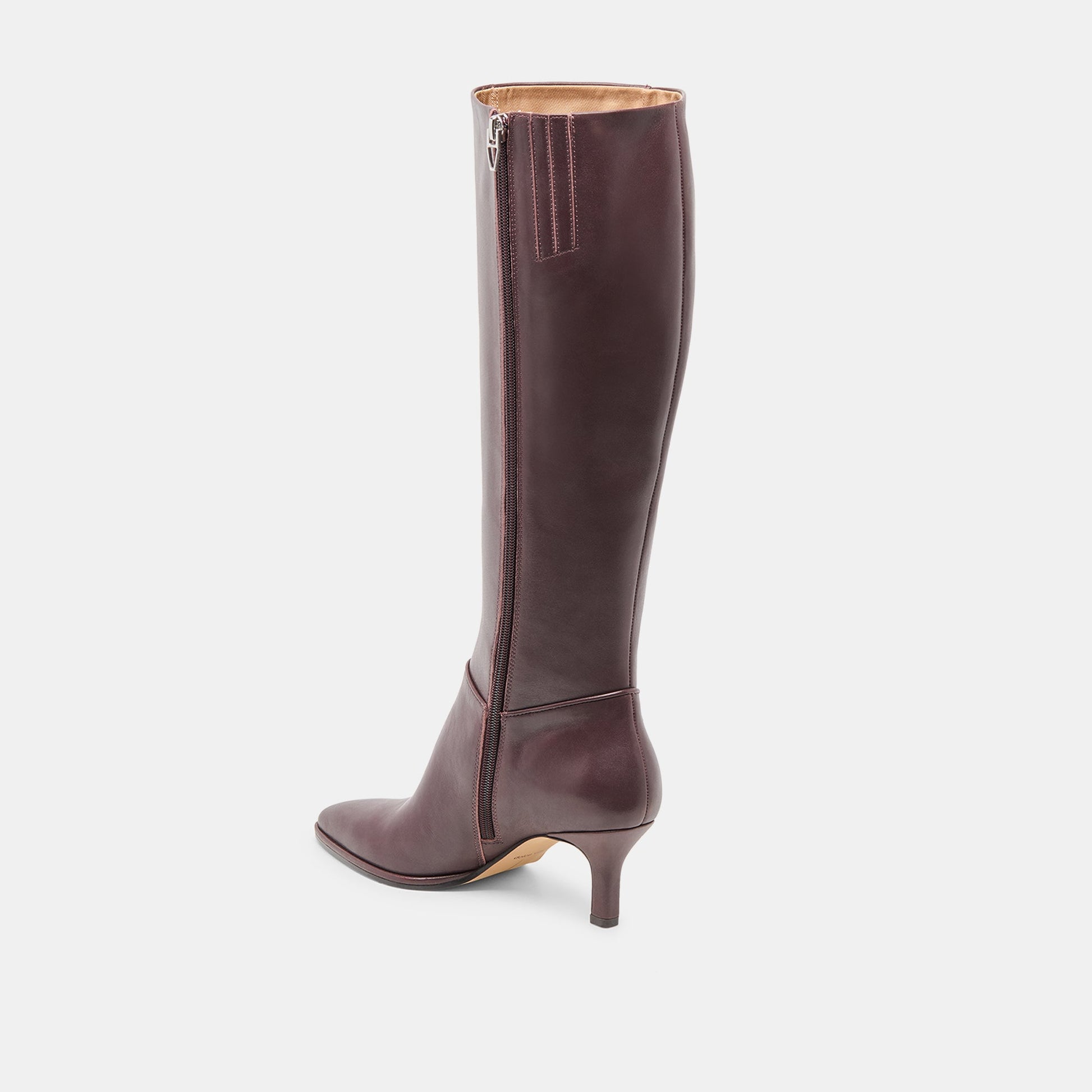 Dolce Vita Aldy Mulberry Leather Wide Calf Boots