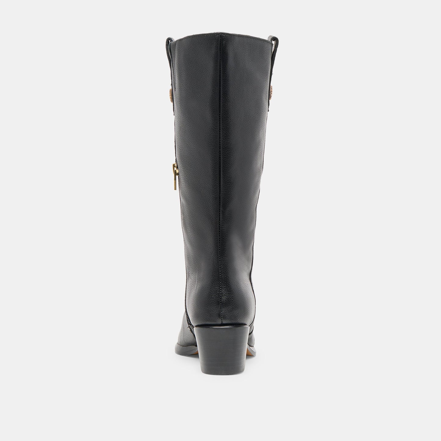 Dolce Vita Vern Black Leather Wide Calf Boots