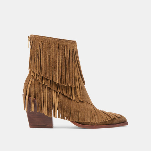 Dolce Vita Torey Chestnut Suede Booties