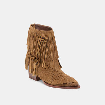 Dolce Vita Torey Chestnut Suede Booties