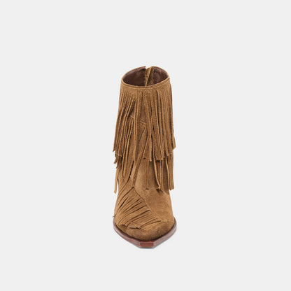 Dolce Vita Torey Chestnut Suede Booties