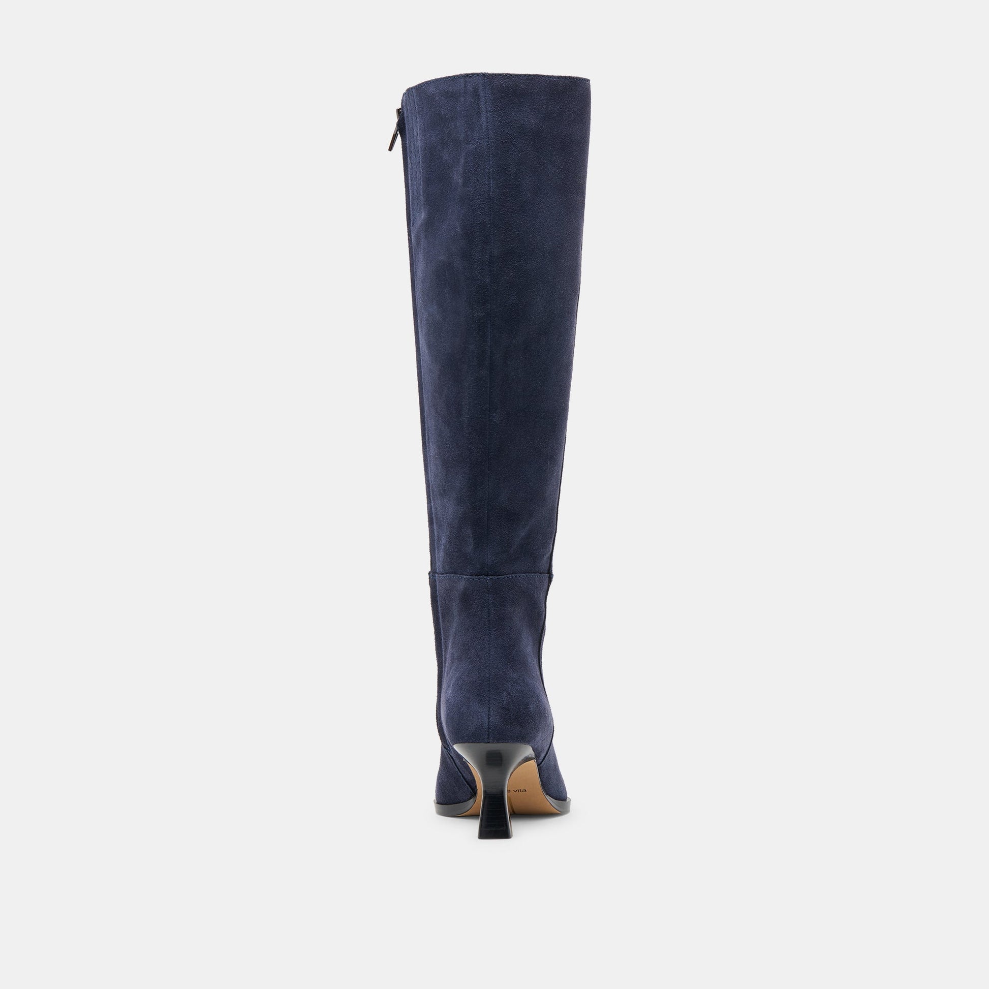 Dolce Vita Auggie Navy Suede Wide Calf Boots