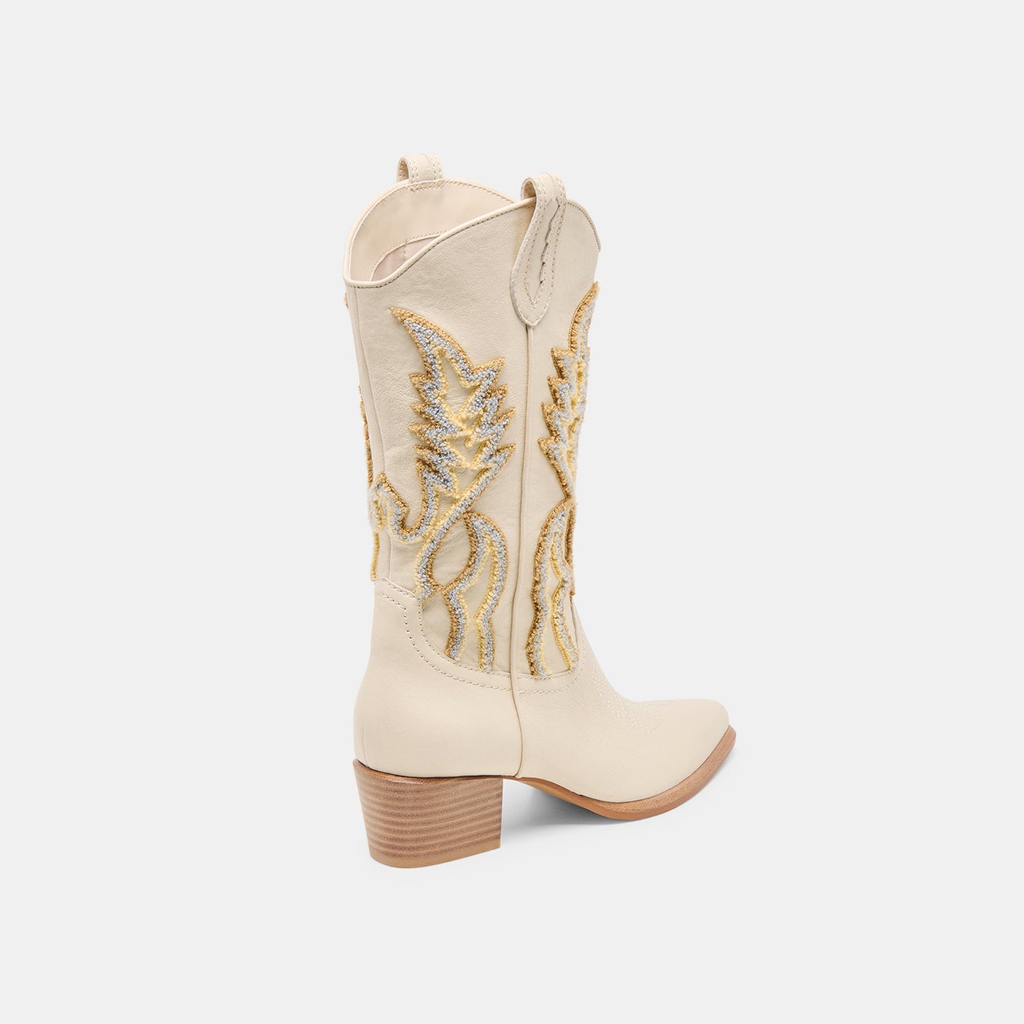Dolce Vita Vila Ivory Leather Boots
