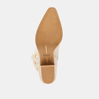 Dolce Vita Vila Ivory Leather Boots