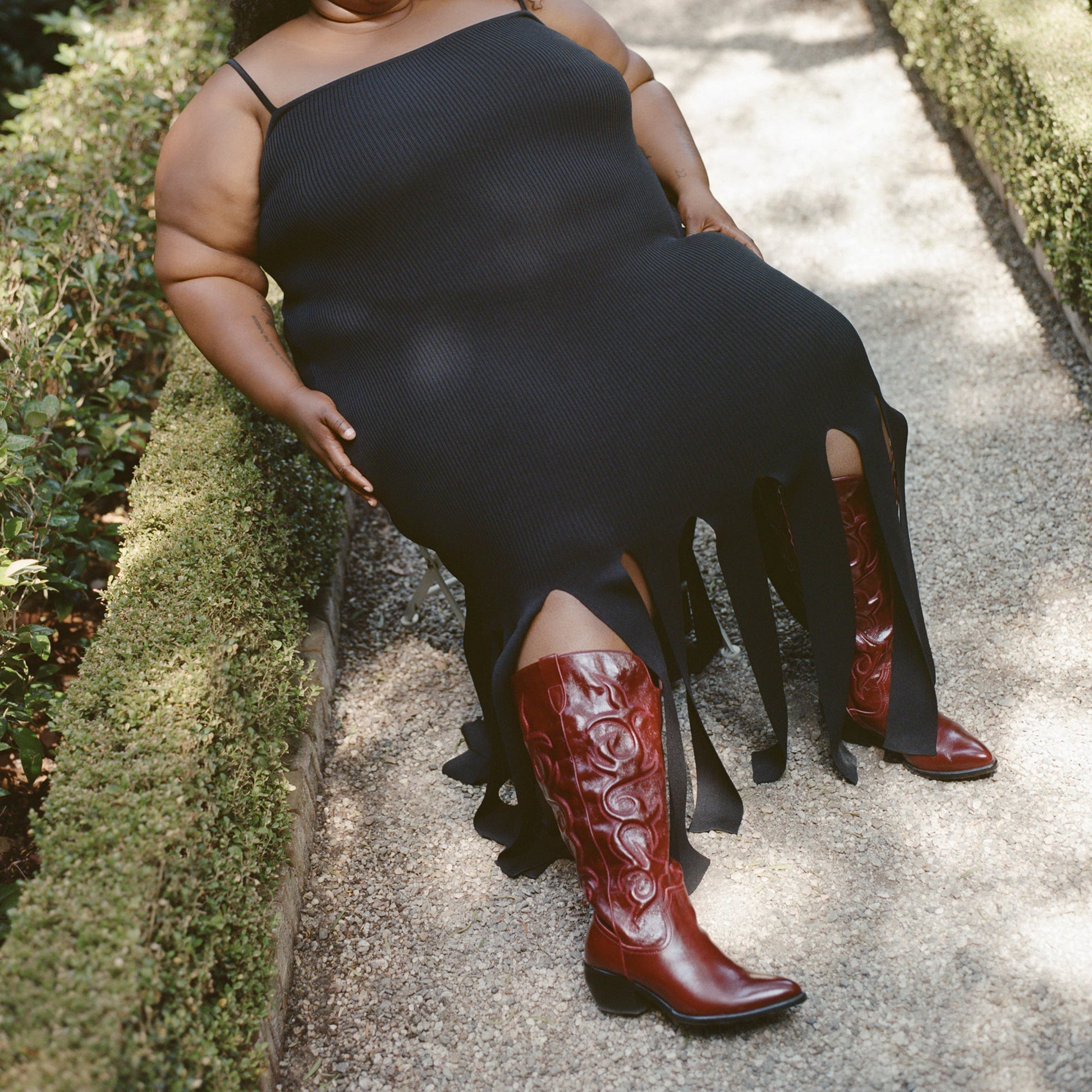 Dolce Vita Mirla Oxblood Leather Extra Wide Calf Boots