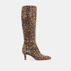 BROWN LEOPARD PRINTED SUEDE