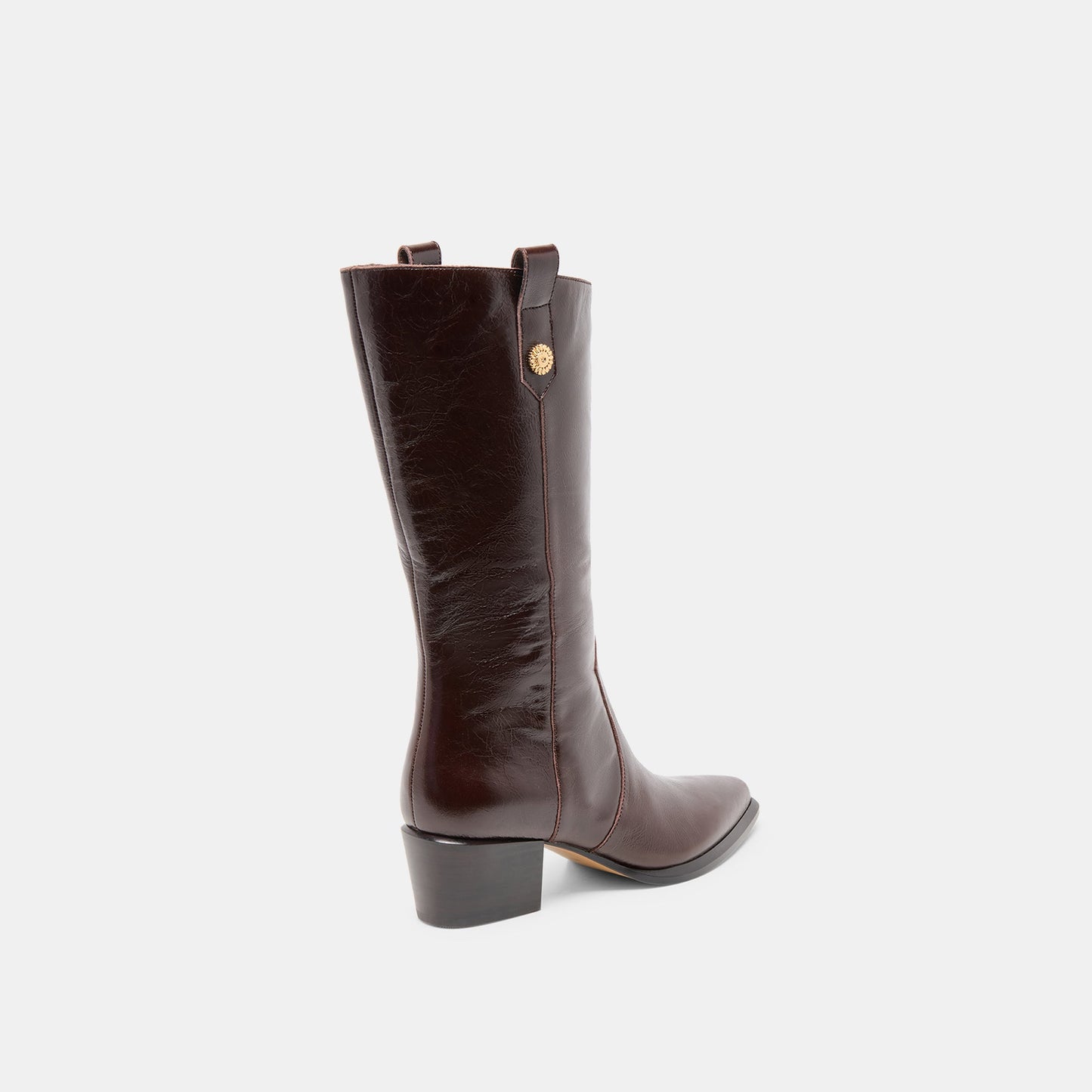 Dolce Vita Vern Chocolate Leather Wide Calf Boots