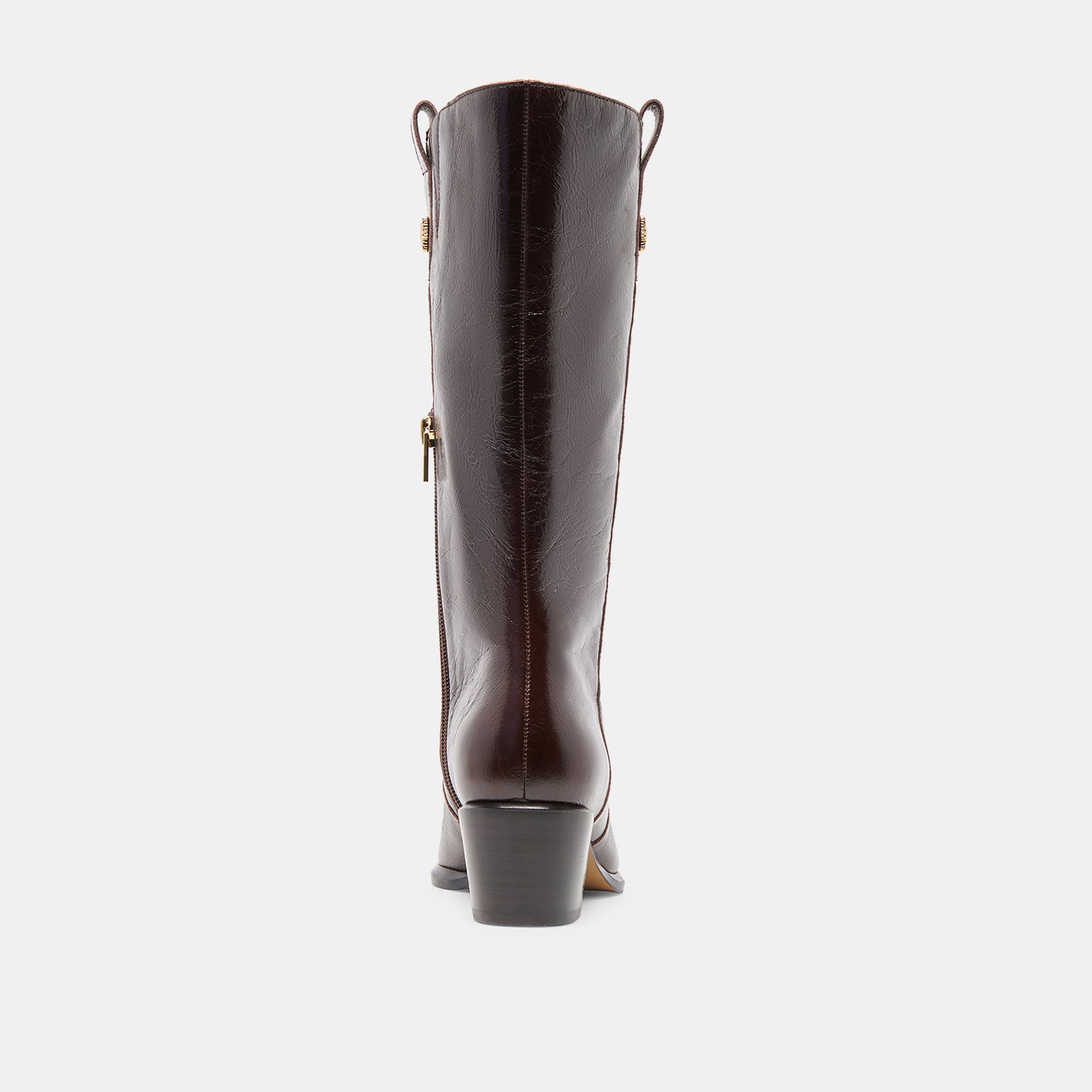 Dolce Vita Vern Chocolate Leather Wide Calf Boots