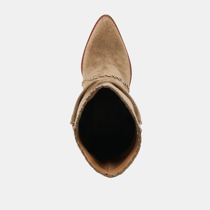 Dolce Vita Julith Olive Suede Boots