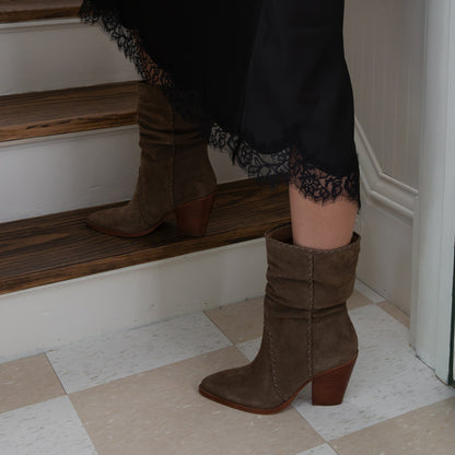 Dolce Vita Julith Olive Suede Boots