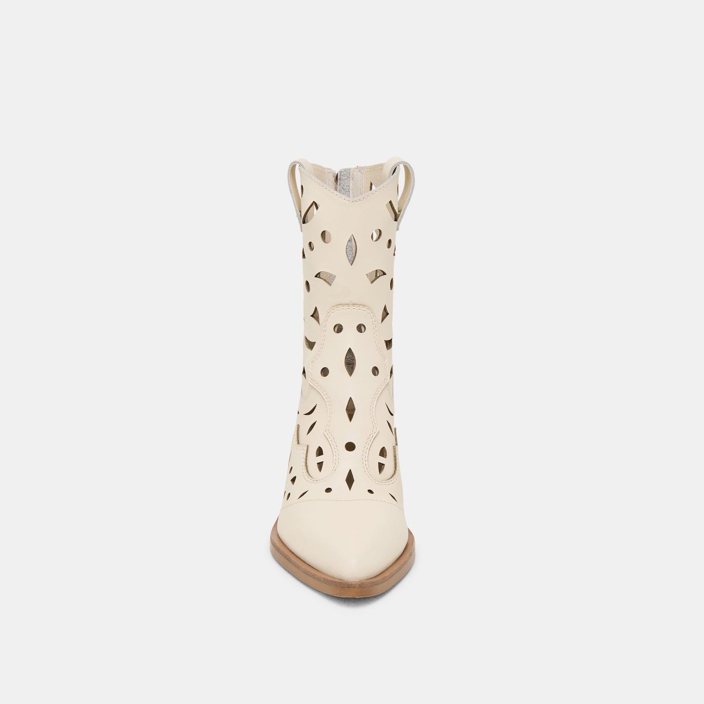 Dolce Vita Zenobi Off White Leather Booties