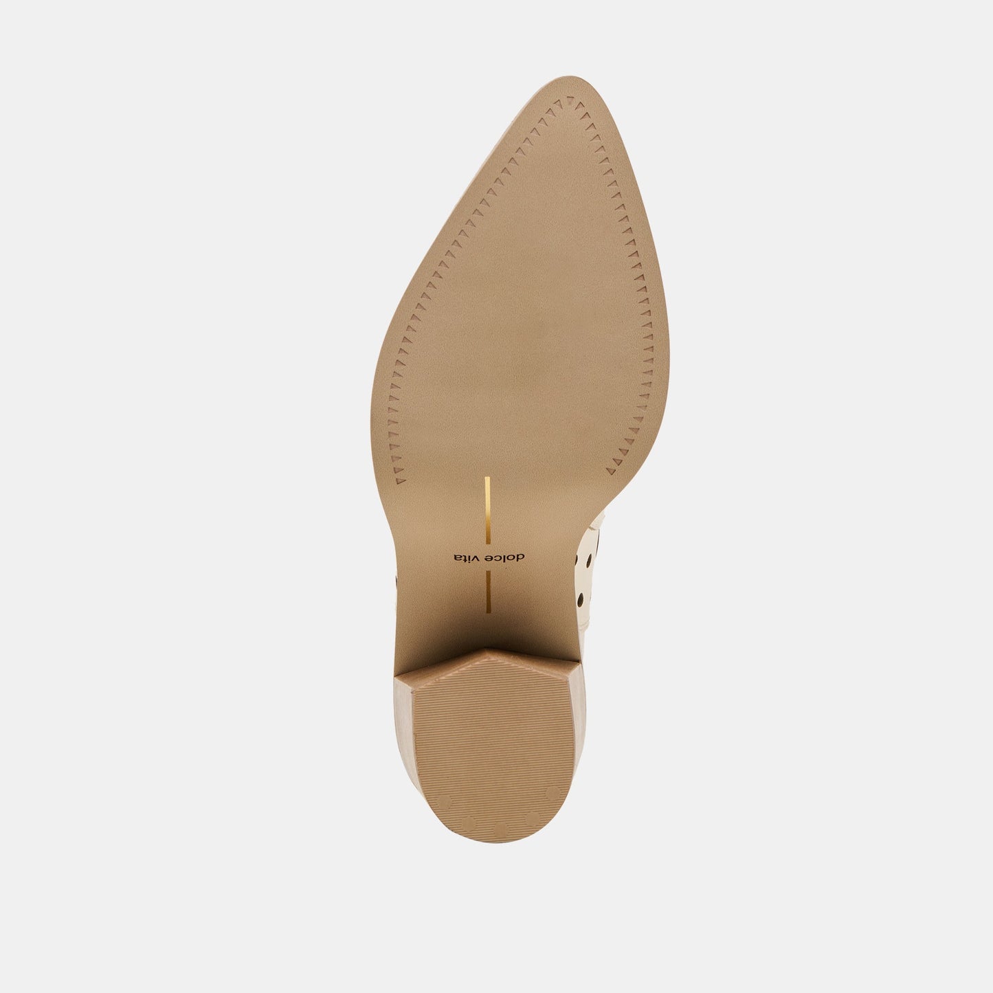 Dolce Vita Zenobi Off White Leather Booties